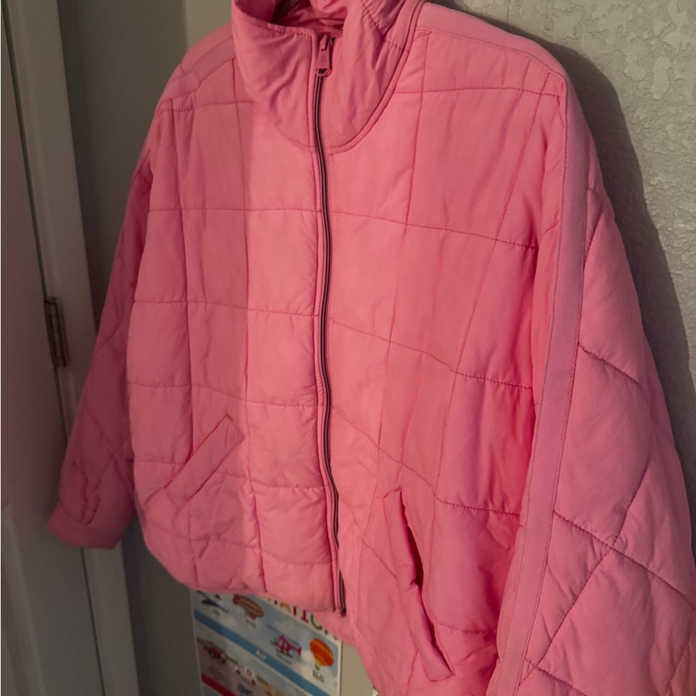 FP Movement by Free People Pink Puffer Jacket Pippa